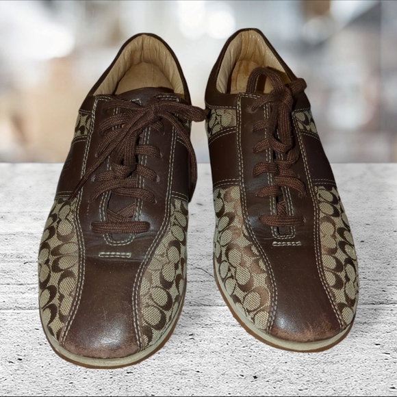 Coach noella brown sneaker/shoe size 9M - Picture 4 of 16